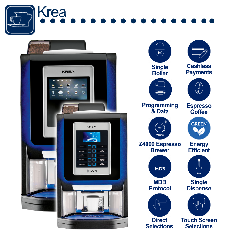 Necta KREA 12oz Coffee Machine Range